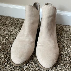 Cream booties from old navy.